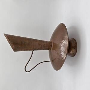 Vintage MCM Asymmetrical Hammered-Copper Pitcher